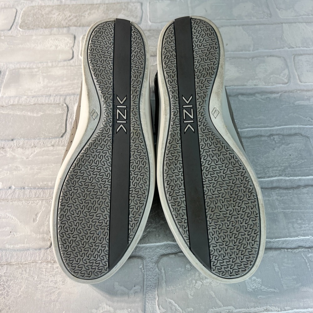 Kizik Miami Sneakers Womens 8 M Gray Metallic Leather Comfort Slip On Hands Free - Picture 12 of 13